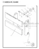 Photo 2 - Manitou 6400 Series Parts Manual Single Rail Mast R392