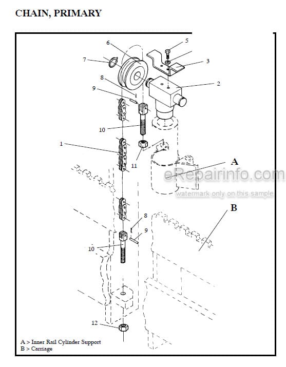 Photo 1 - Manitou 7000 Series Parts Manual 4-Stage Mast R371 SN1