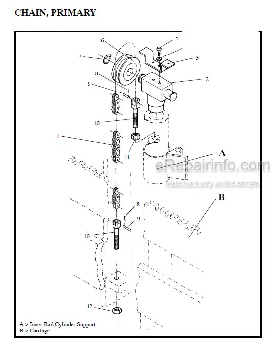 Photo 1 - Manitou 7000 Series Parts Manual 4-Stage Mast R371 SN1
