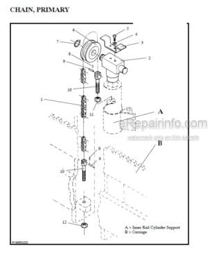 Photo 1 - Manitou 7000 Series Parts Manual 4-Stage Mast R418 SN2