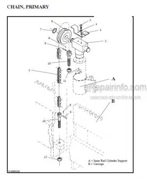 Photo 12 - Manitou 7000 Series Parts Manual 4-Stage Mast R418 SN2