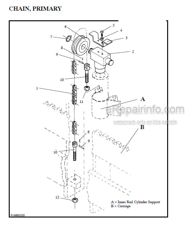 Photo 1 - Manitou 7000 Series Parts Manual 4-Stage Mast R418 SN2