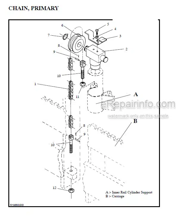Photo 1 - Manitou 7000 Series Parts Manual 4-Stage Mast R418 SN2