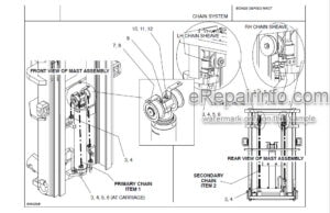 Photo 5 - Manitou 805428 Series Parts Manual 3 Stage Mast 809783