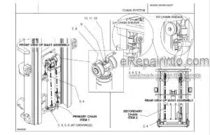 Photo 5 - Manitou 805428 Series Parts Manual 3 Stage Mast 809783