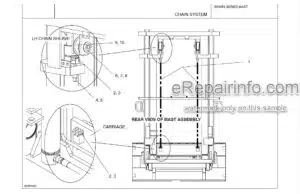 Photo 3 - Manitou 805454 Series Parts Manual 2 Stage Mast 809780