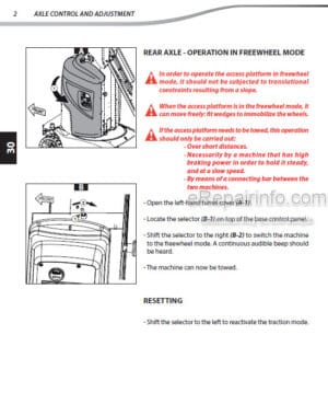 Photo 5 - Manitou 160ATJ Plus Repair Manual Access Platform 547405EN