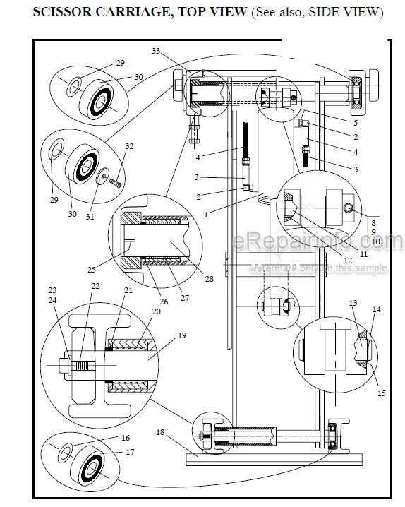 Photo 1 - Manitou 8500 Series Parts Manual Scissor Extension 2-Stage Mast R399