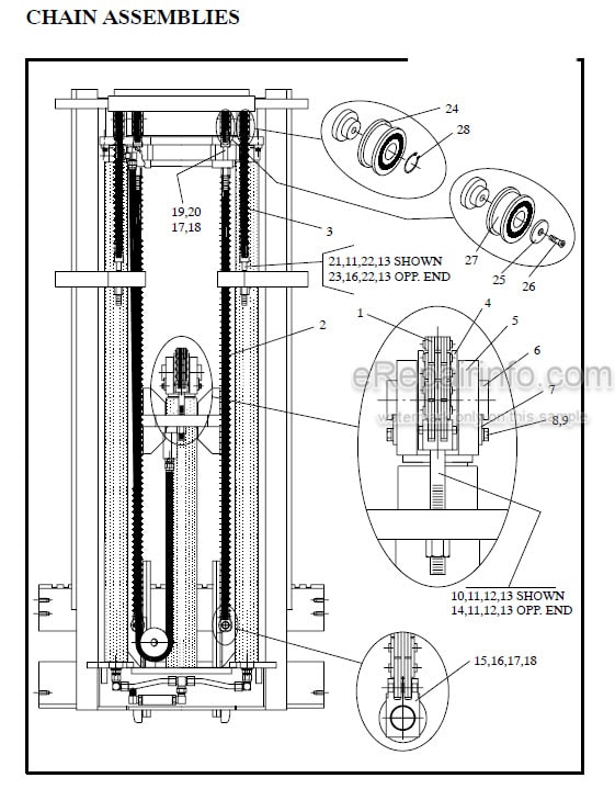 Photo 1 - Manitou 9000 Series Parts Manual 4-Stage Mast R407