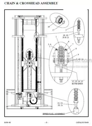 Photo 6 - Manitou 9400 Series Parts Manual 2-Stage Mast 806478