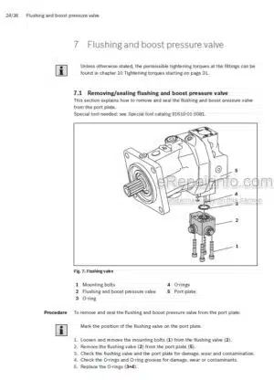 Photo 9 - Manitou Bosh Rexroth A6VM Serie 71 Repair Manual Axial Piston Variable Motor 647524EN