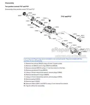 Photo 5 - Manitou Danfoss H1-069 TO165 Repair Manual Hydrostatic Pump 647424