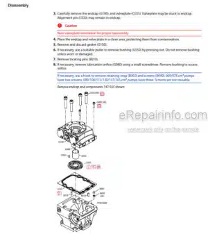 Photo 1 - Manitou Danfoss H1-069 TO165 Repair Manual Hydrostatic Pump 647424