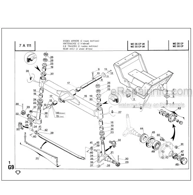 Photo 1 - Manitou M2-26CP To M4-50CP Genuine Parts Catalogue Forklift 47891