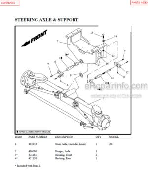 Photo 5 - Manitou MA460 MA470 Parts Manual Forklift 47970P