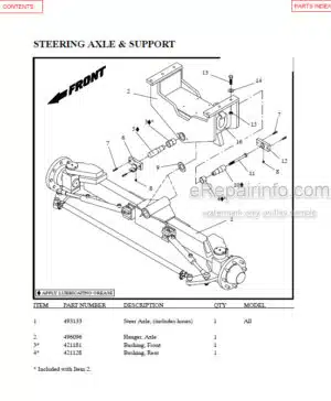 Photo 1 - Manitou M230H P C PSL Hydrohawk Parts Manual Forklift B428