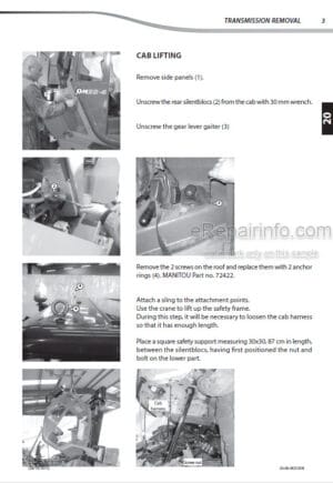 Photo 5 - Manitou ES504GPF ES507GPF ES510GPF Repair Manual Forklift 647167EN