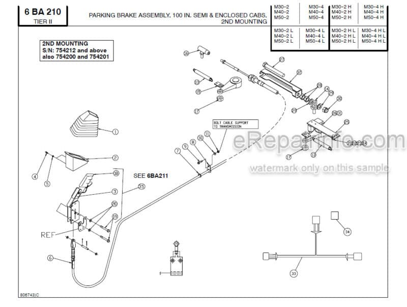 Photo 1 - Manitou M30-2 H L To M50-4 H L Parts Manual Forklift 804934 SN2