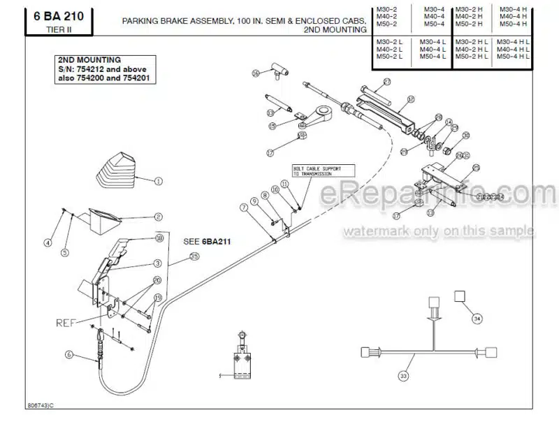 Photo 1 - Manitou M30-2 H L To M50-4 H L Parts Manual Forklift 804934 SN2
