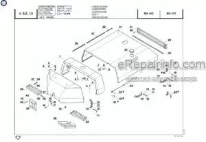 Photo 7 - Manitou M230H P C PSL Hydrohawk Parts Manual Forklift B428