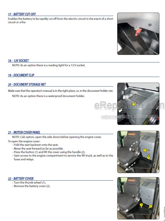Photo 1 - Manitou MC-X25-2 D K ST3A S1 To MSI-X35 D K ST3A S1 Operators Manual Forklift 647840EN