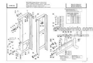 Photo 6 - Manitou MC30 Series 3 E2 To M-X70-2 Series 3 E3 Parts Catalogue Mast CD647010