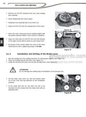 Photo 8 - Manitou ME315 ME316 ME318 ME320 Repair Manual Forklift