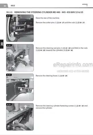 Photo 9 - Manitou ME418 48V S3 To ME450 80V S3 US Repair Manual Forklift 647561EN