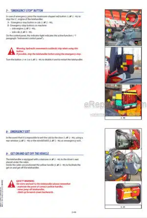 Photo 7 - Manitou MHT10160 M Series E2 Operators Service Manual Telehandler 648272AS