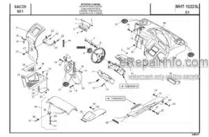 Photo 6 - Manitou MHT10210L E3 Parts Catalogue Telehandler 648427