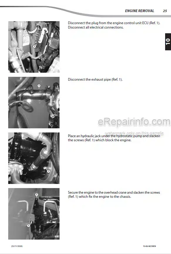 Photo 1 - Manitou MHT1490 ST4 To MHT-X10130 ST3A Repair Manual Telehandler 647491EN