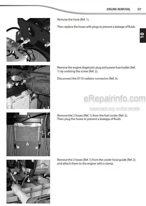 Photo 1 - Manitou MHT790-104JD H ST3B S1 MHT-X790-104JD H ST3A S1 Repair Manual Telehandler 647489EN