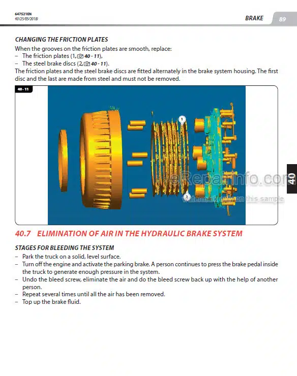 Photo 1 - Manitou MI-X 50L D E3 S1 To MI100 D ST3B S1 Repair Manual Forklift 647521EN