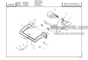 Photo 3 - Manitou MLA628-120LSU Powershift Series 3 E2 Parts Manual Telehandler 547866P