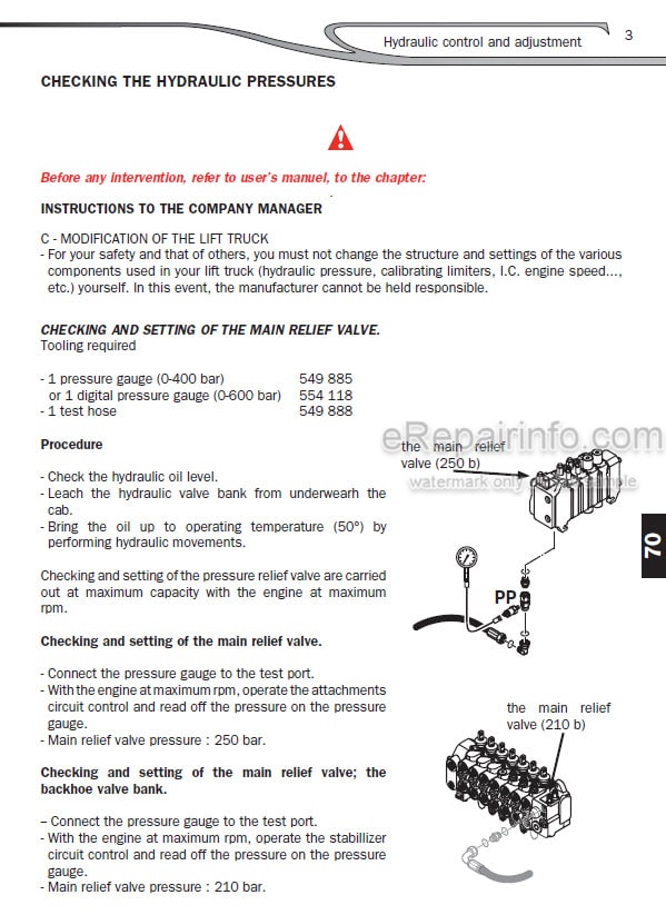 Photo 1 - Manitou MLB625 EX Comfort S1 S2 Repair Manual Telehandler 547938EN