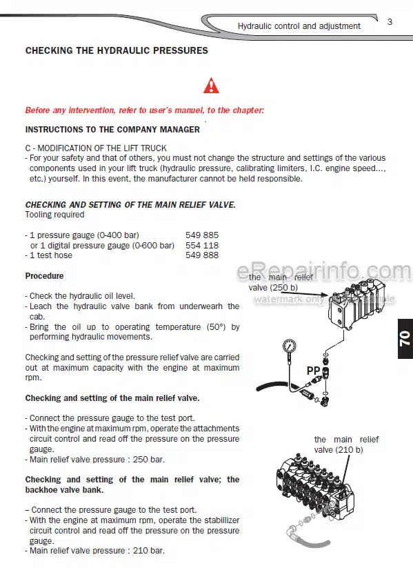Photo 1 - Manitou MLB625 EX Comfort S1 S2 Repair Manual Telehandler 547938EN