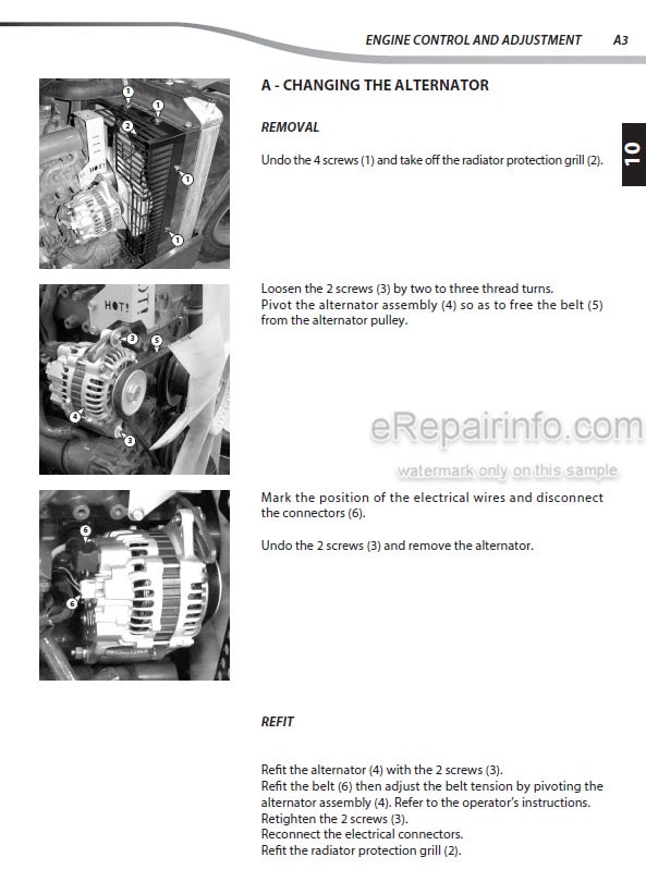 Photo 1 - Manitou MLT625-75H Series 1 E3 To MT-X625 Turbo Series 2 E3 Repair Manual Telehandler 647230EN