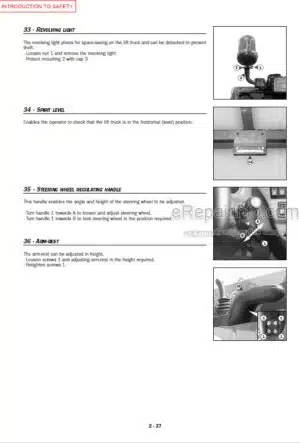Photo 5 - Manitou MLT629 MLT633 Series 1 Operators Manual Telehandler 547628S