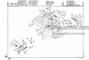 Photo 1 - Manitou MLT628 Turbo Series 1 Parts Manual Telehandler 547047P