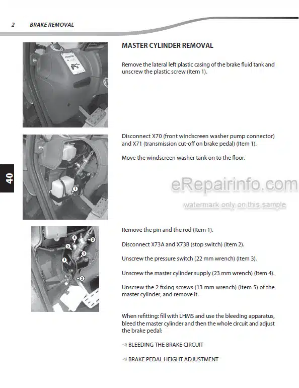 Photo 1 - Manitou MLT629-20 ST3B To MLT629-24 ST3B Repair Manual Telehandler 647197EN