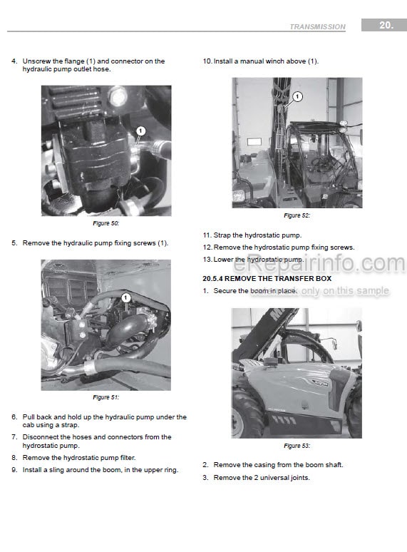 Photo 1 - Manitou MLT630 115D ST5 S1 To MLT730 115D V CP ST5 S1 Repair Manual Telehandler 647973EN