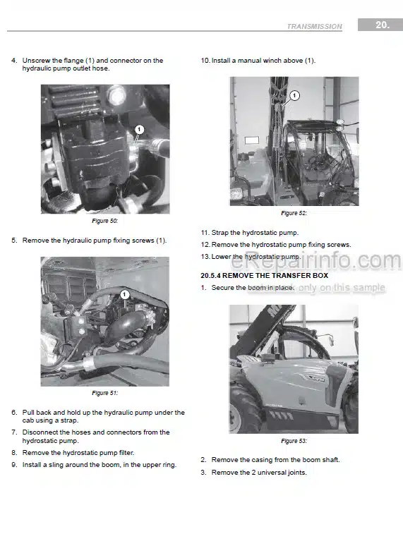 Photo 1 - Manitou MLT630 115D ST5 S1 To MLT730 115D V CP ST5 S1 Repair Manual Telehandler 647973EN