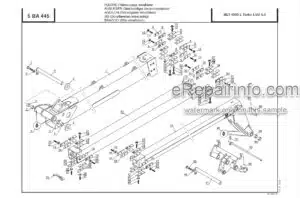 Photo 4 - Manitou MLT630 Turbo Series C E2 To MLT1035L Turbo LSU Series 3 E2 Parts Catalogue Telehandler CD547971