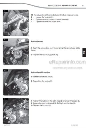 Photo 4 - Manitou MLT634-120PS ST3B To MT1030 Easy 75D ST3B S2 Repair Manual Telehandler 647412