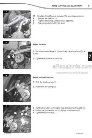 Photo 12 - Manitou MLT634-120PS ST3B To MT1030 Easy 75D ST3B S2 Repair Manual Telehandler 647412