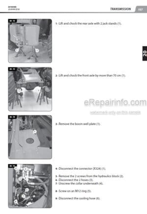 Photo 7 - Manitou MLT634-120LSU To MLT735-120LSU PS Serie G-E3 7-E3 Repair Manual Telehandler 647125EN