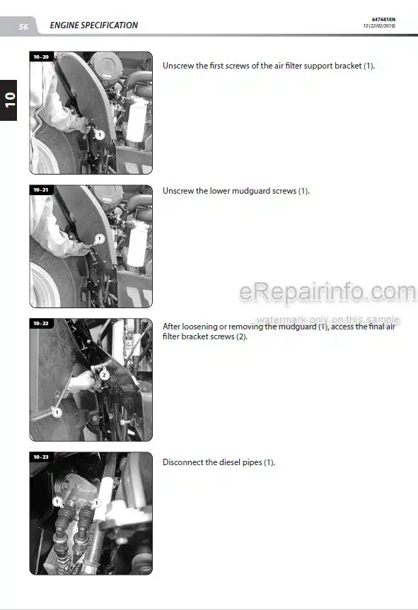Photo 1 - Manitou MLT635-130 PS D ST4 S2 To MLT-X741-140V Plus D ST3A S1 Repair Manual Telehandler 647681EN