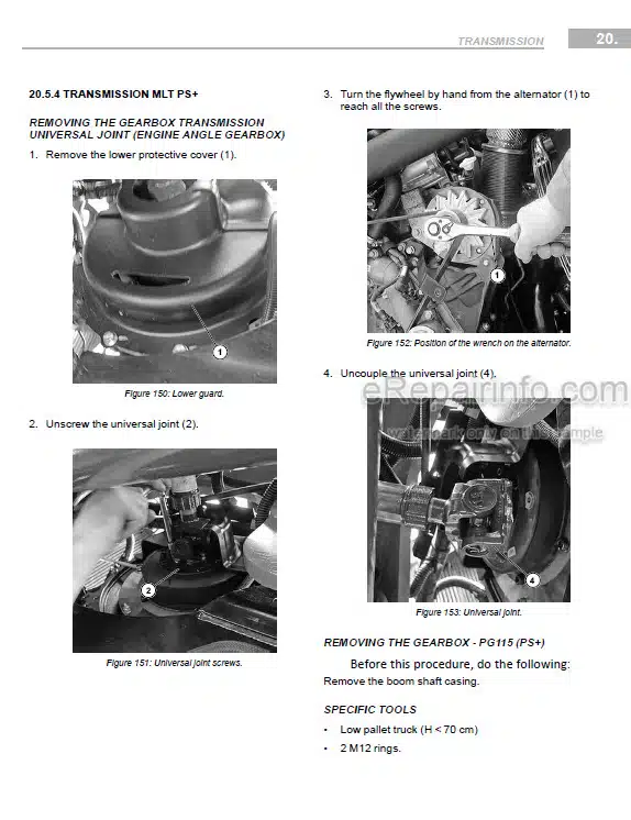 Photo 1 - Manitou MLT635-130 PS D ST5 S1 To MLT940-140V Plus D ST5 S1 Repair Manual Telehandler 647867EN