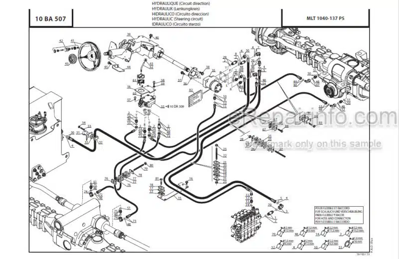 Photo 1 - Manitou MLT840-115PS MLT840-137PS MLT1040-137PS Parts Catalogue Telehandler CD647269