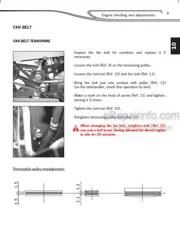 Photo 1 - Manitou MLT845-120LSU S4 E3 To MT1435H SL S3 E3 Repair Manual Telehandler M173EN